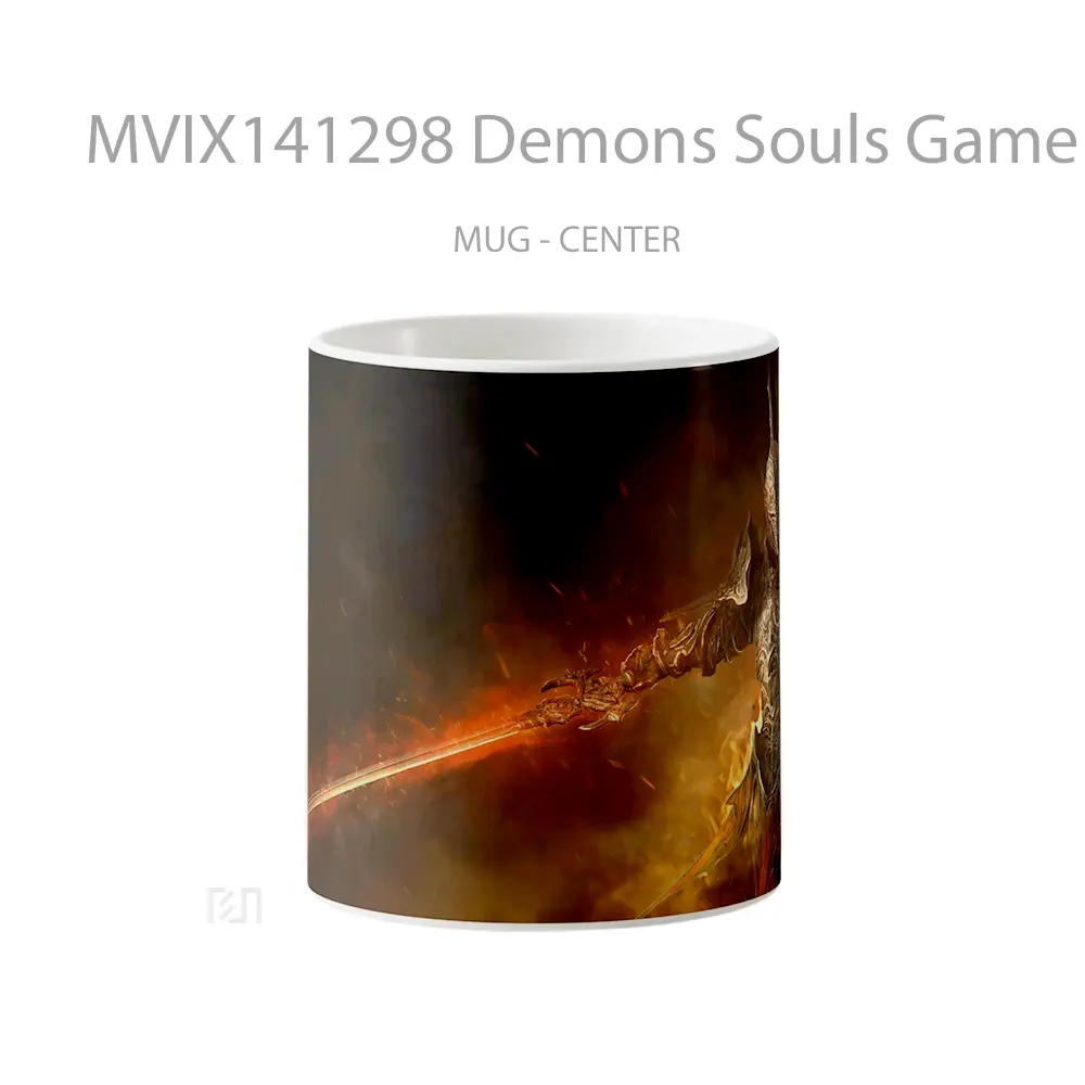 Mug Demons Souls Game Knight Swor Cangkir Gamer
