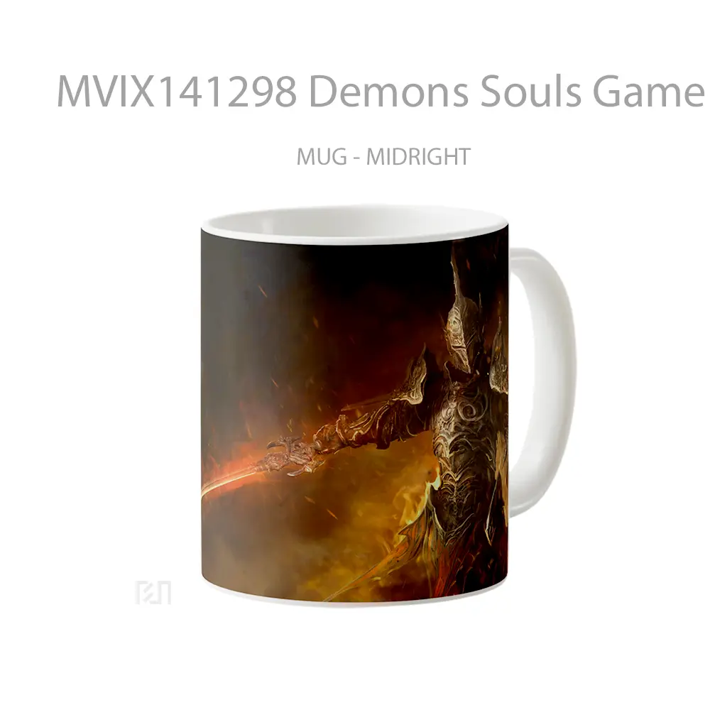 Mug Demons Souls Game Knight Swor Cangkir Gamer - All-side / Desain