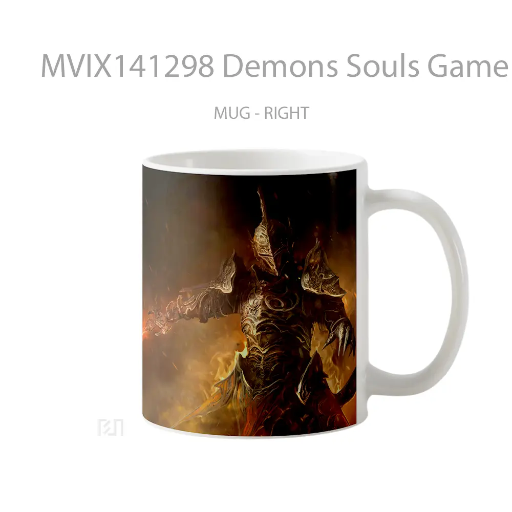 Mug Demons Souls Game Knight Swor Cangkir Gamer - All-side / Desain