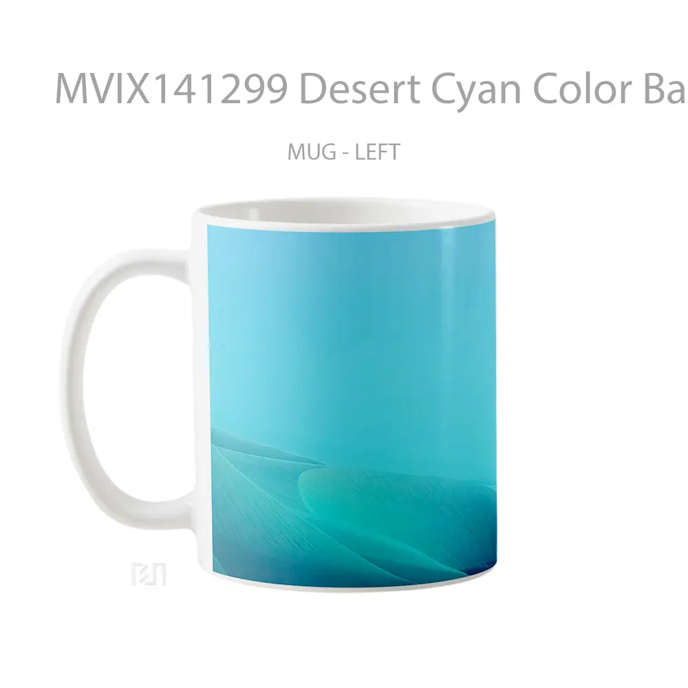 Mug Desert Cyan Color Background Samsung Gelas Keramik Unik - All-side / Desain