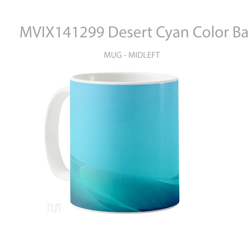 Mug Desert Cyan Color Background Samsung Gelas Keramik Unik - All-side / Desain