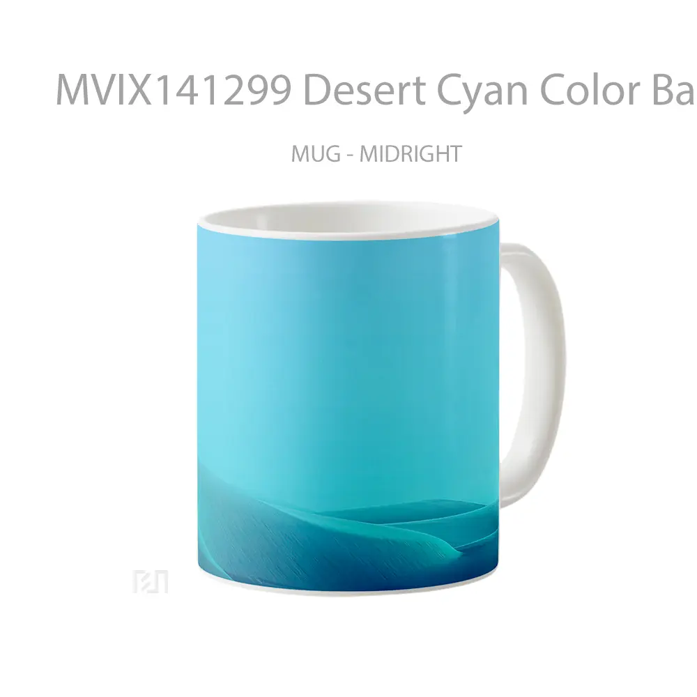 Mug Desert Cyan Color Background Samsung Gelas Keramik Unik - All-side / Desain