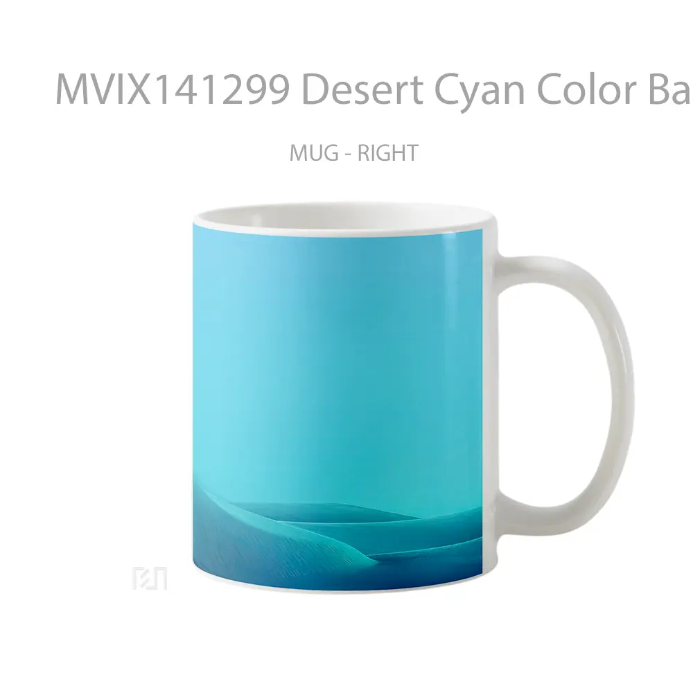 Mug Desert Cyan Color Background Samsung Gelas Keramik Unik - All-side / Desain