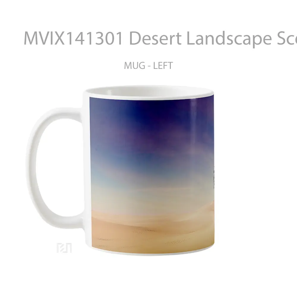 Mug Desert Landscape Scenery Gelas Keramik Unik - All-side / Desain