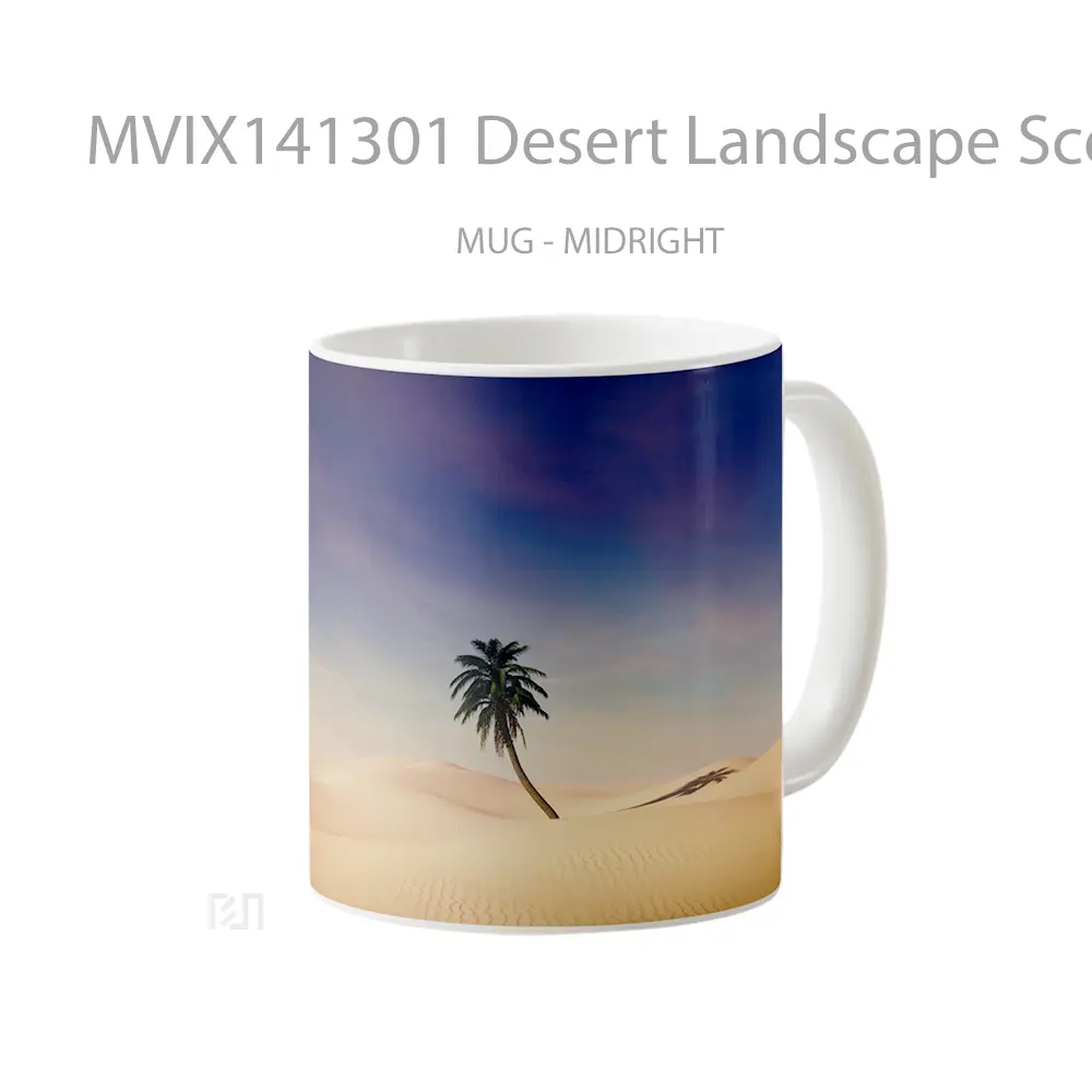 Mug Desert Landscape Scenery Gelas Keramik Unik - All-side / Desain