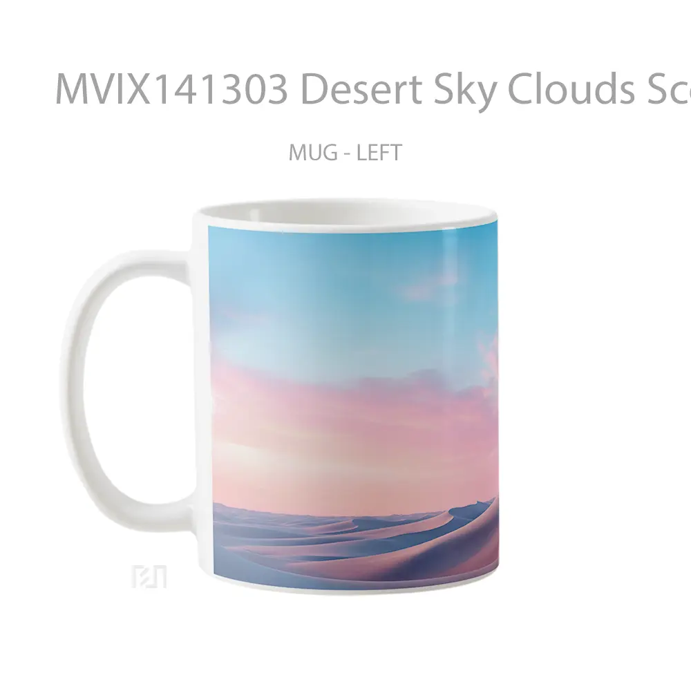 Mug Desert Sky Clouds Scenery Gelas Pemandangan Alam - All-side / Desain