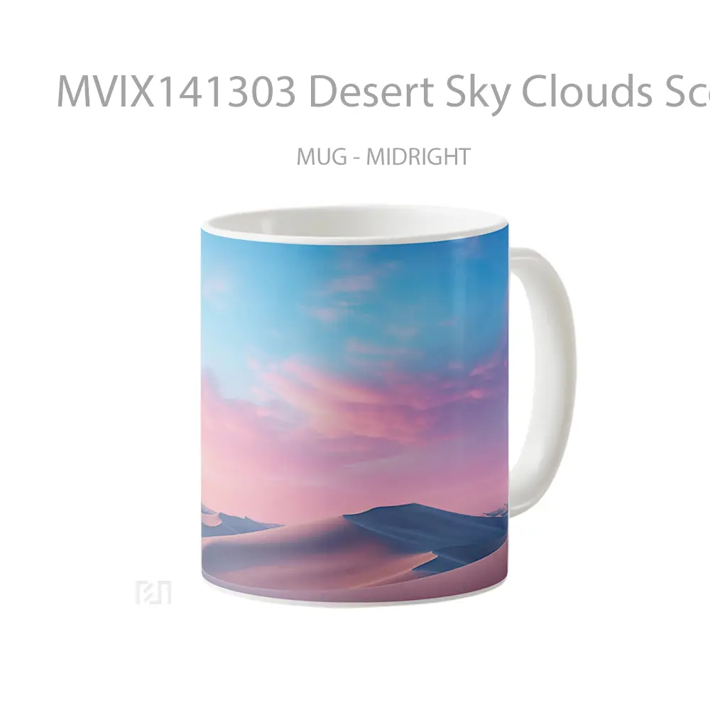 Mug Desert Sky Clouds Scenery Gelas Pemandangan Alam - All-side / Desain