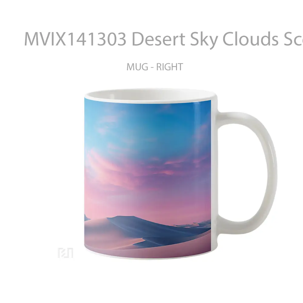 Mug Desert Sky Clouds Scenery Gelas Pemandangan Alam - All-side / Desain