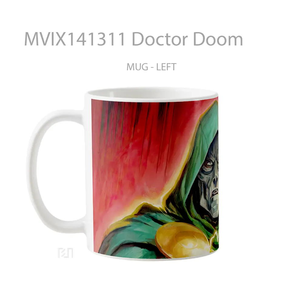 Mug Doctor Doom Gelas Keramik Unik - All-side / Desain