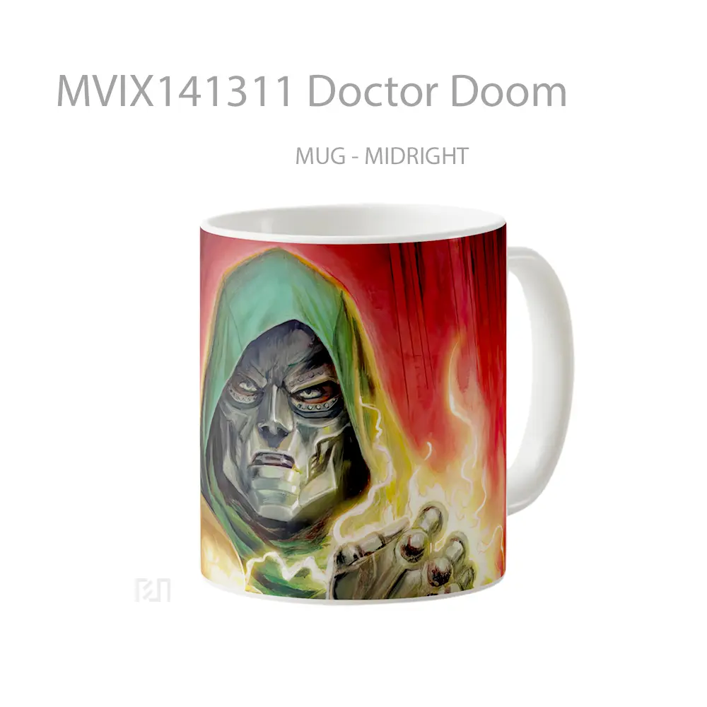 Mug Doctor Doom Gelas Keramik Unik - All-side / Desain