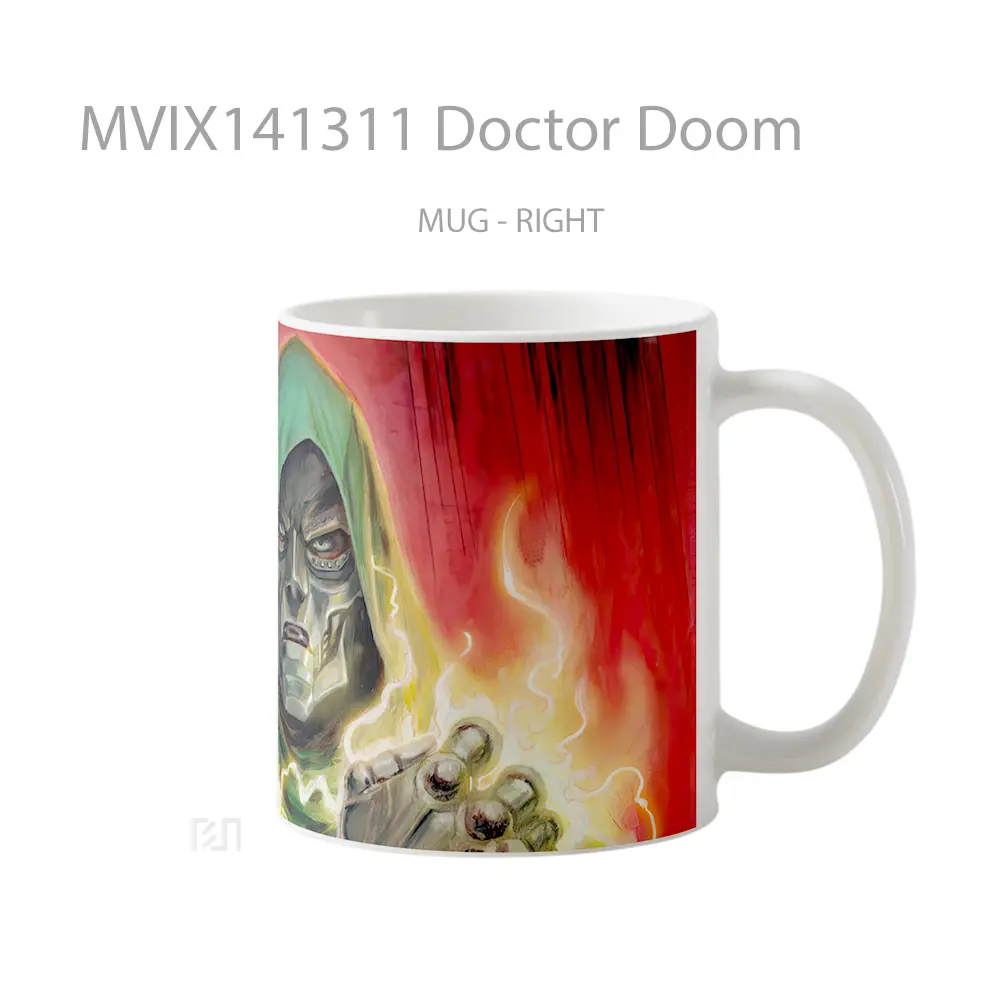 Mug Doctor Doom Gelas Keramik Unik - All-side / Desain