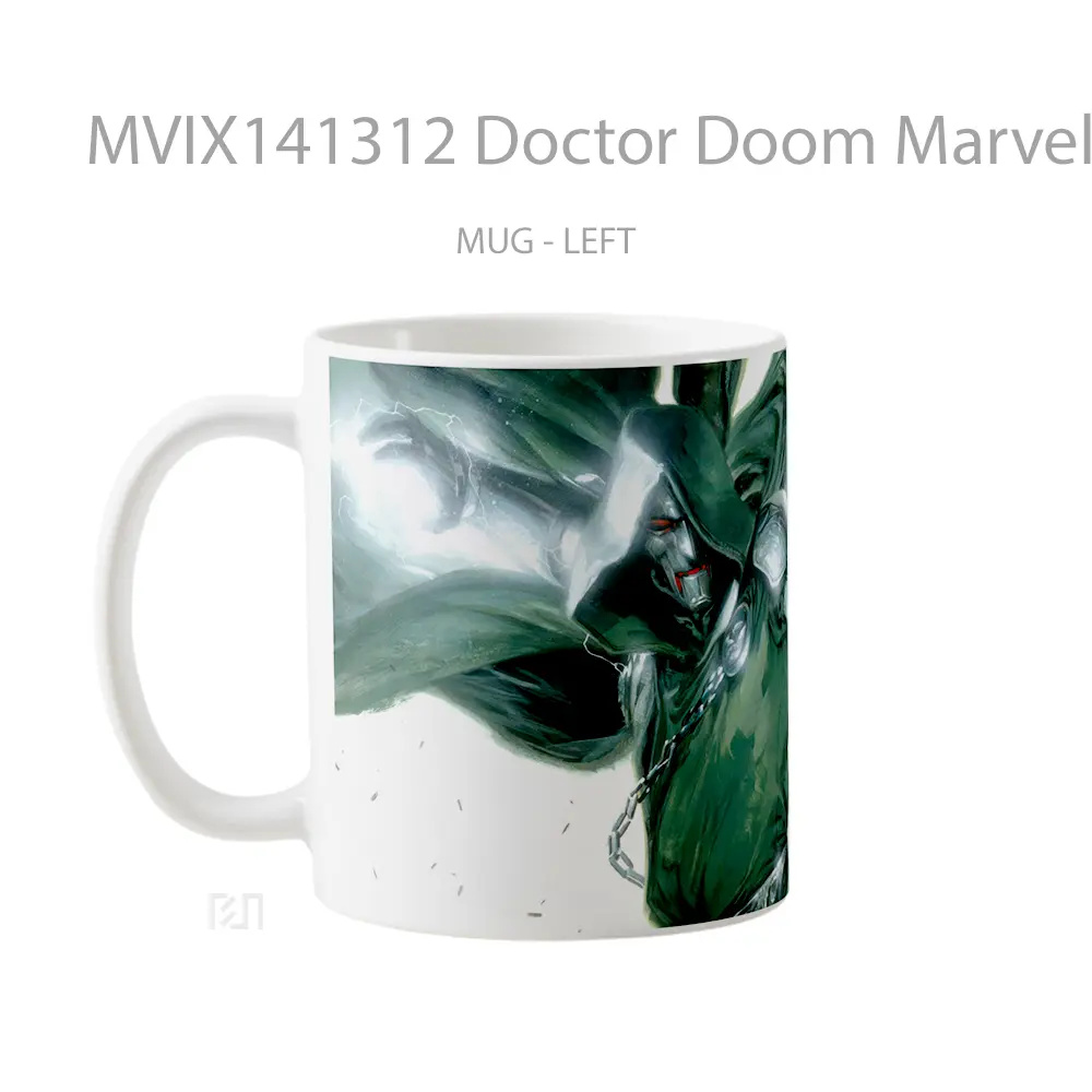 Mug Doctor Doom Marvel Supervillai Gelas Superhero - All-side / Desain