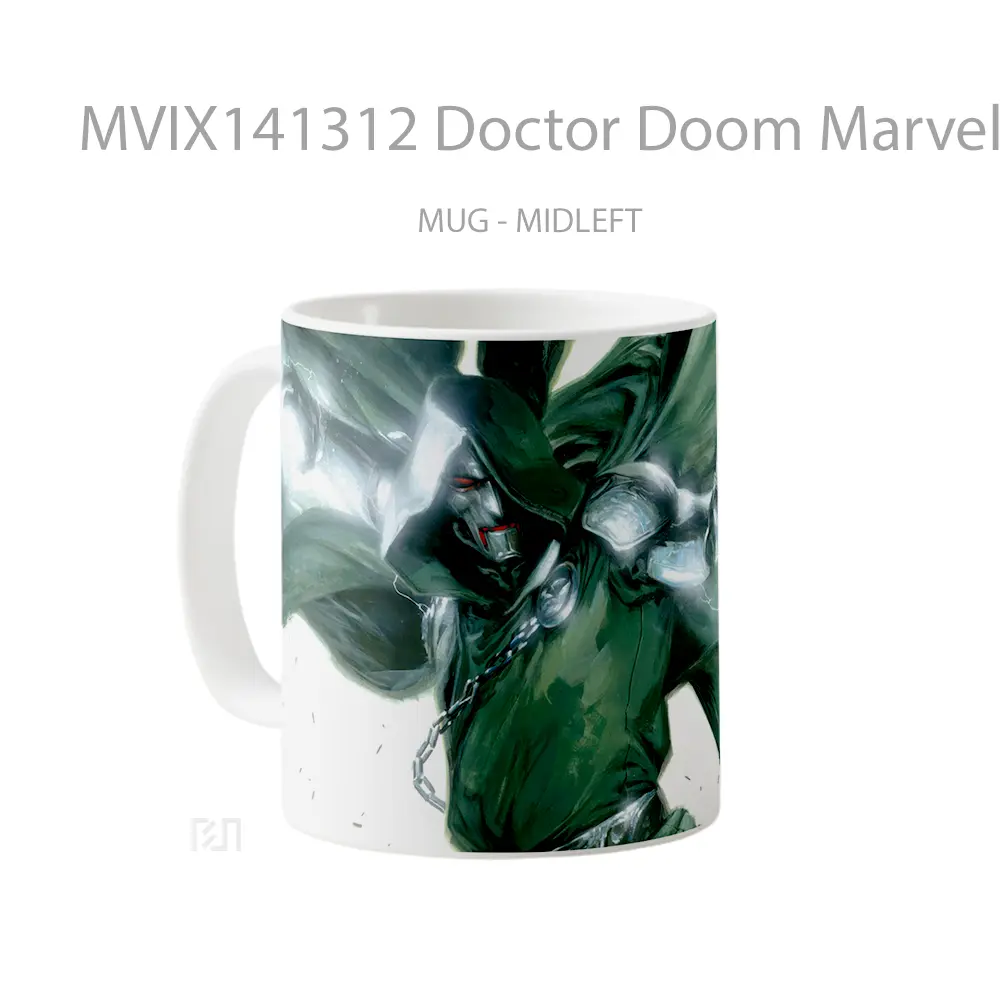 Mug Doctor Doom Marvel Supervillai Gelas Superhero - All-side / Desain