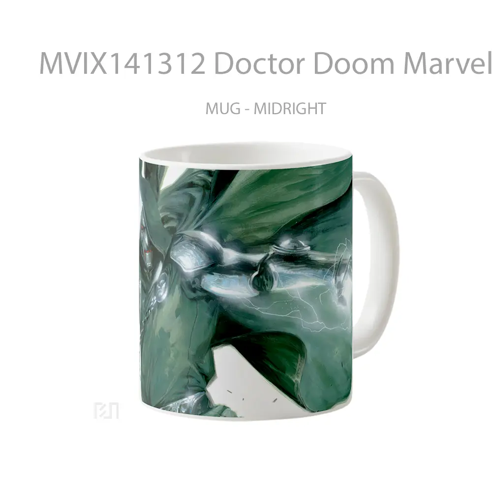Mug Doctor Doom Marvel Supervillai Gelas Superhero - All-side / Desain