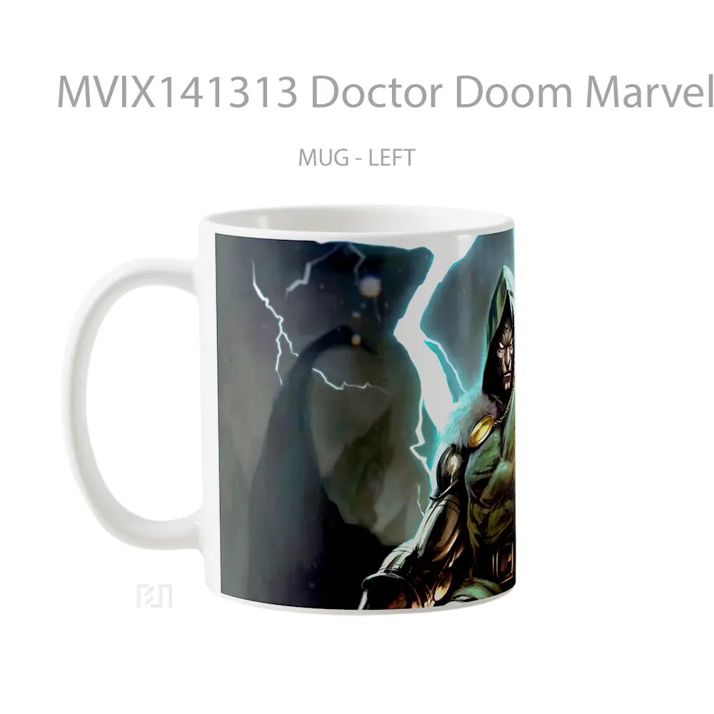 Mug Doctor Doom Marvel Supervillai Gelas Superhero - All-side / Desain