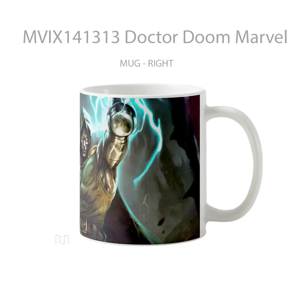 Mug Doctor Doom Marvel Supervillai Gelas Superhero - All-side / Desain