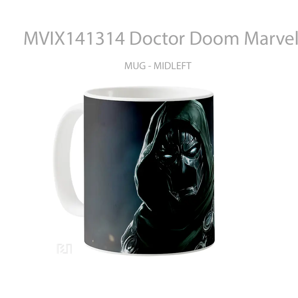 Mug Doctor Doom Marvel Villai Gelas Superhero - All-side / Desain