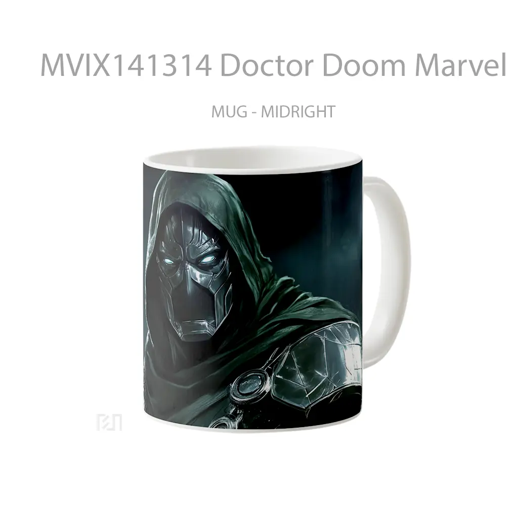 Mug Doctor Doom Marvel Villai Gelas Superhero - All-side / Desain