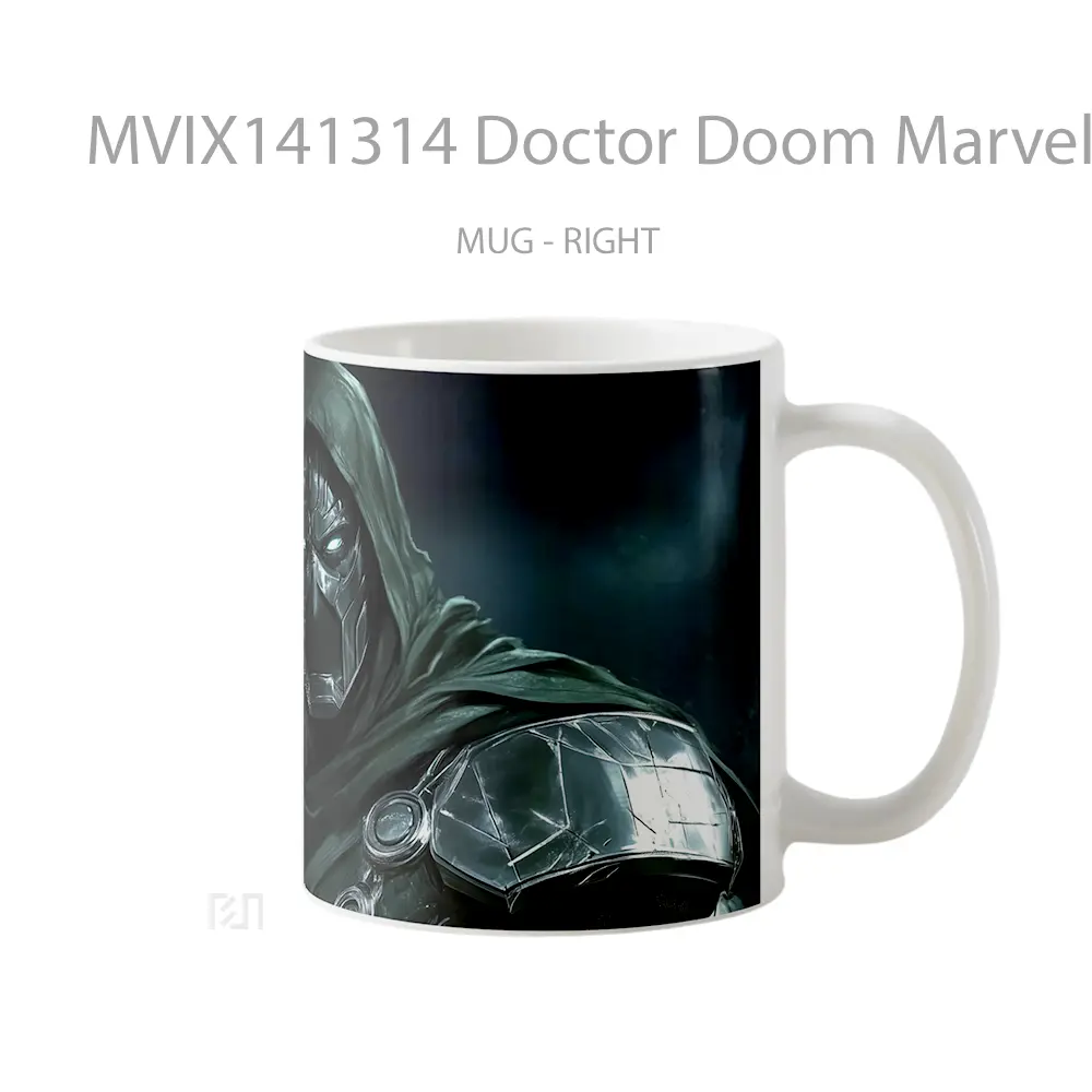 Mug Doctor Doom Marvel Villai Gelas Superhero - All-side / Desain