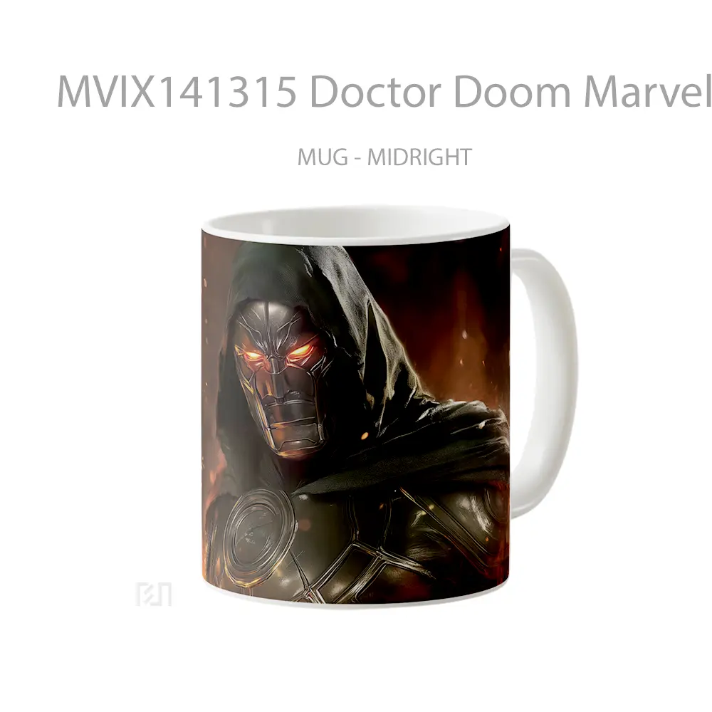 Mug Doctor Doom Marvel Villain Gelas Superhero - All-side / Desain