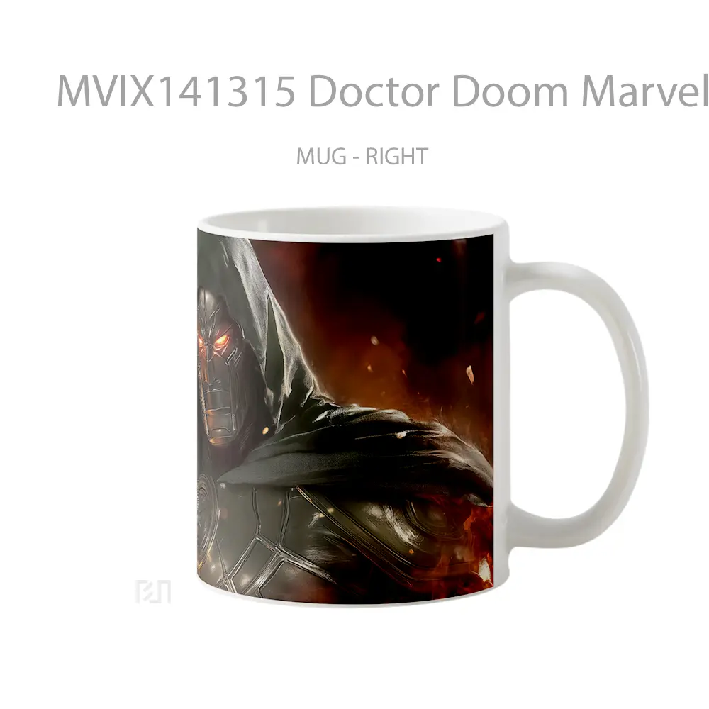 Mug Doctor Doom Marvel Villain Gelas Superhero - All-side / Desain