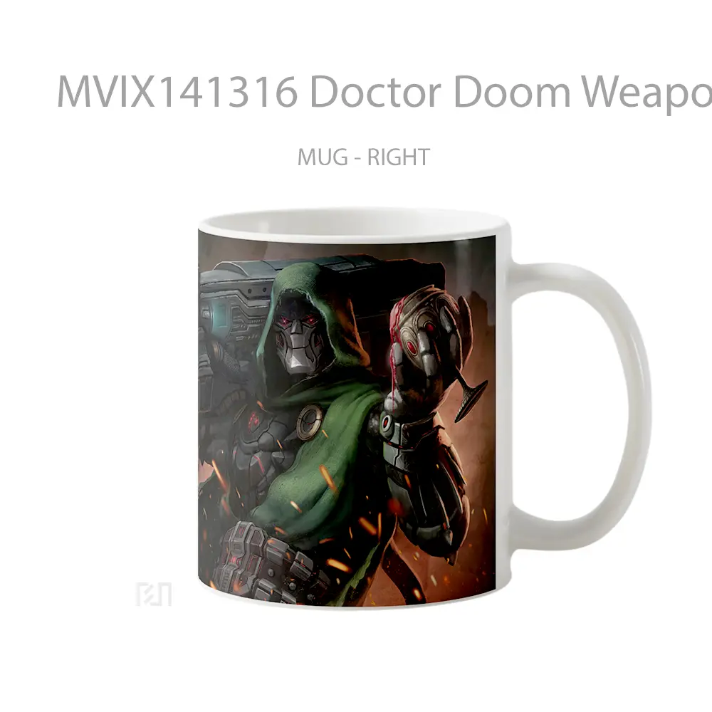 Mug Doctor Doom Weapon Marvel Villai Gelas Superhero - All-side / Desain