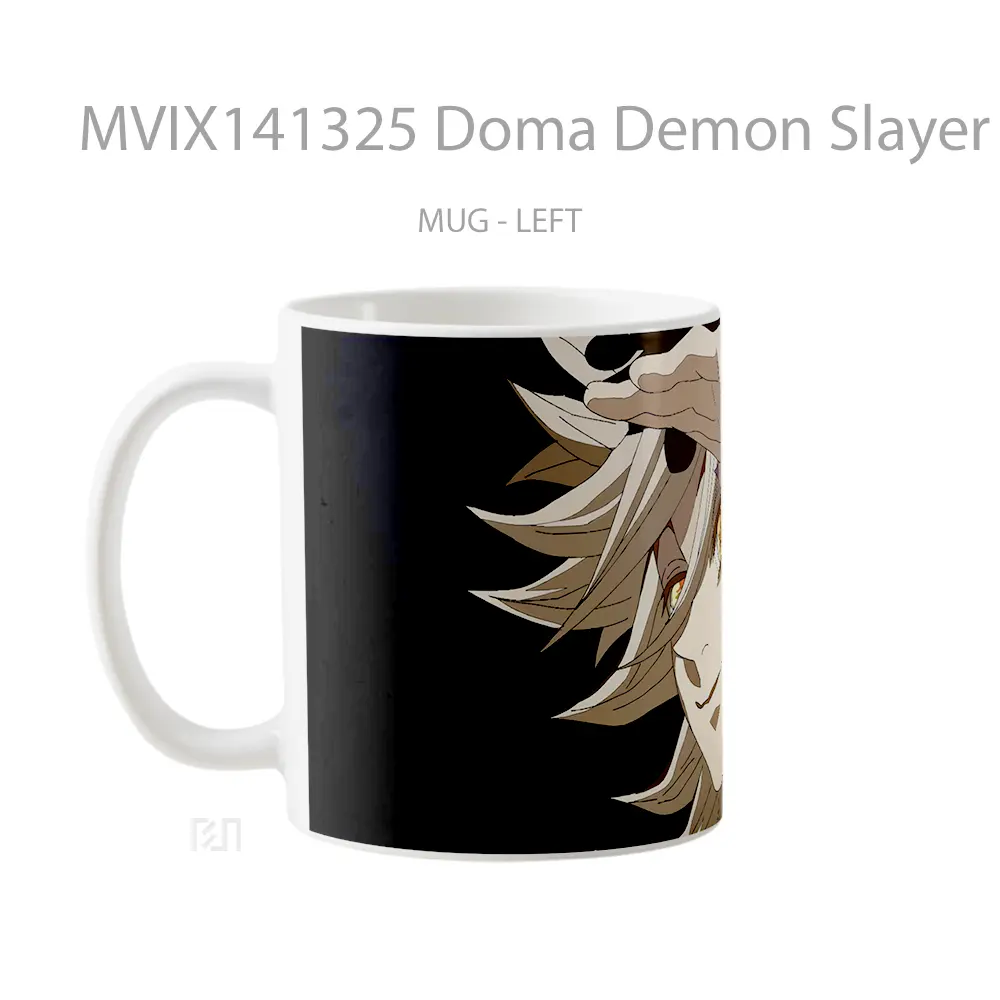 Mug Doma Demon Slayer Upper Rank Demon Gelas Keramik Unik - All-side / Desain