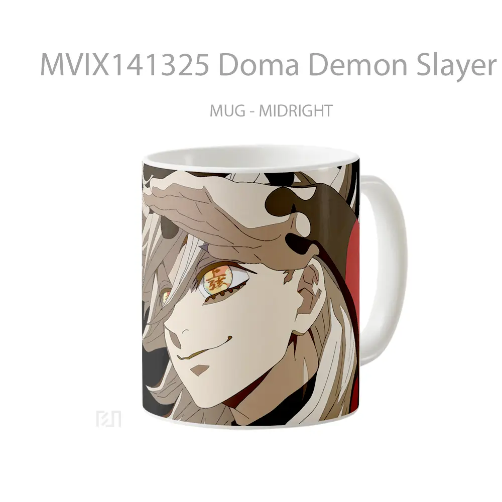 Mug Doma Demon Slayer Upper Rank Demon Gelas Keramik Unik - All-side / Desain