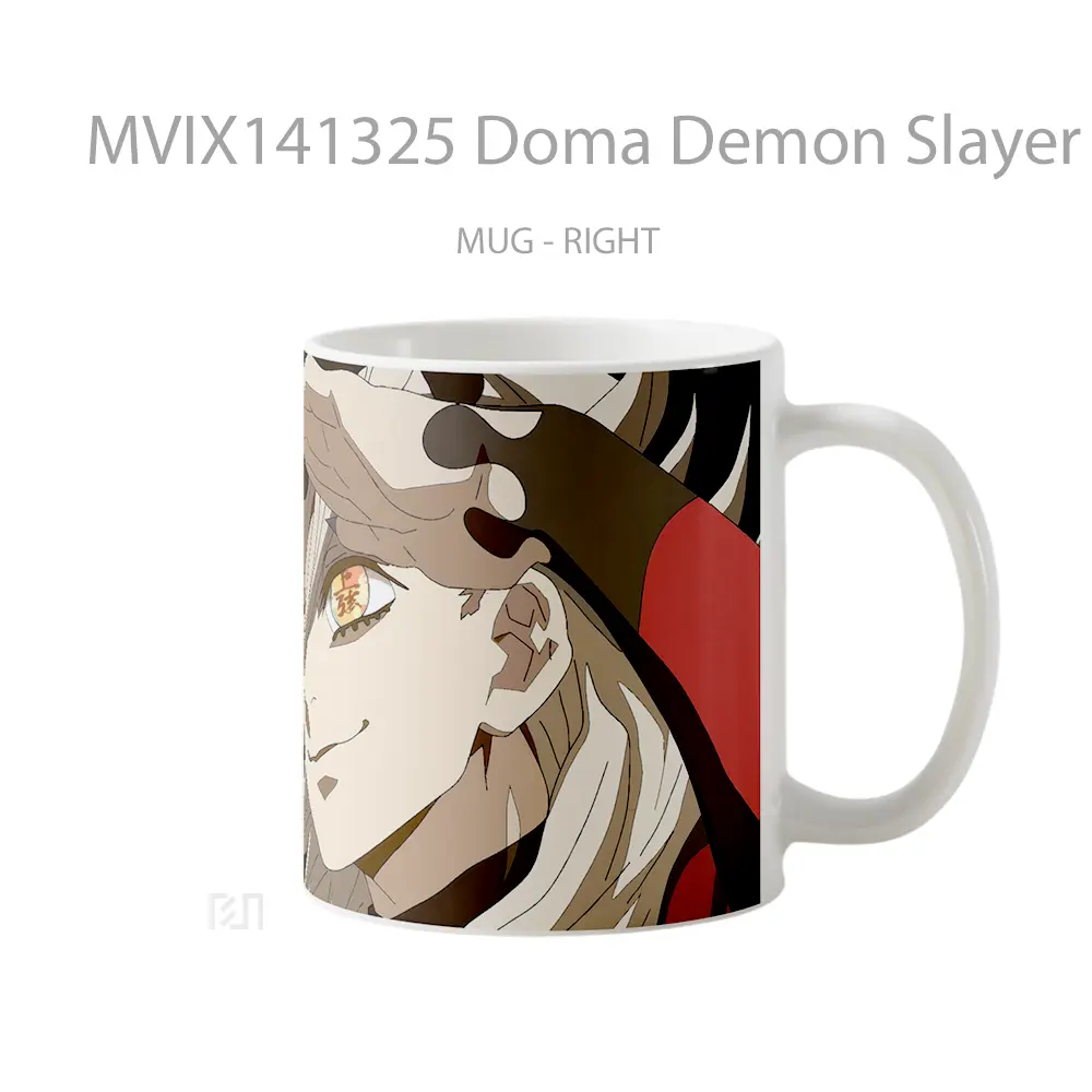 Mug Doma Demon Slayer Upper Rank Demon Gelas Keramik Unik - All-side / Desain