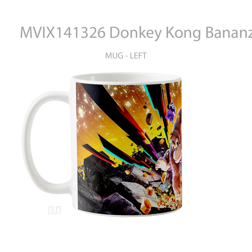 Mug Donkey Kong Bananza Gelas Keramik Unik - All-side / Desain