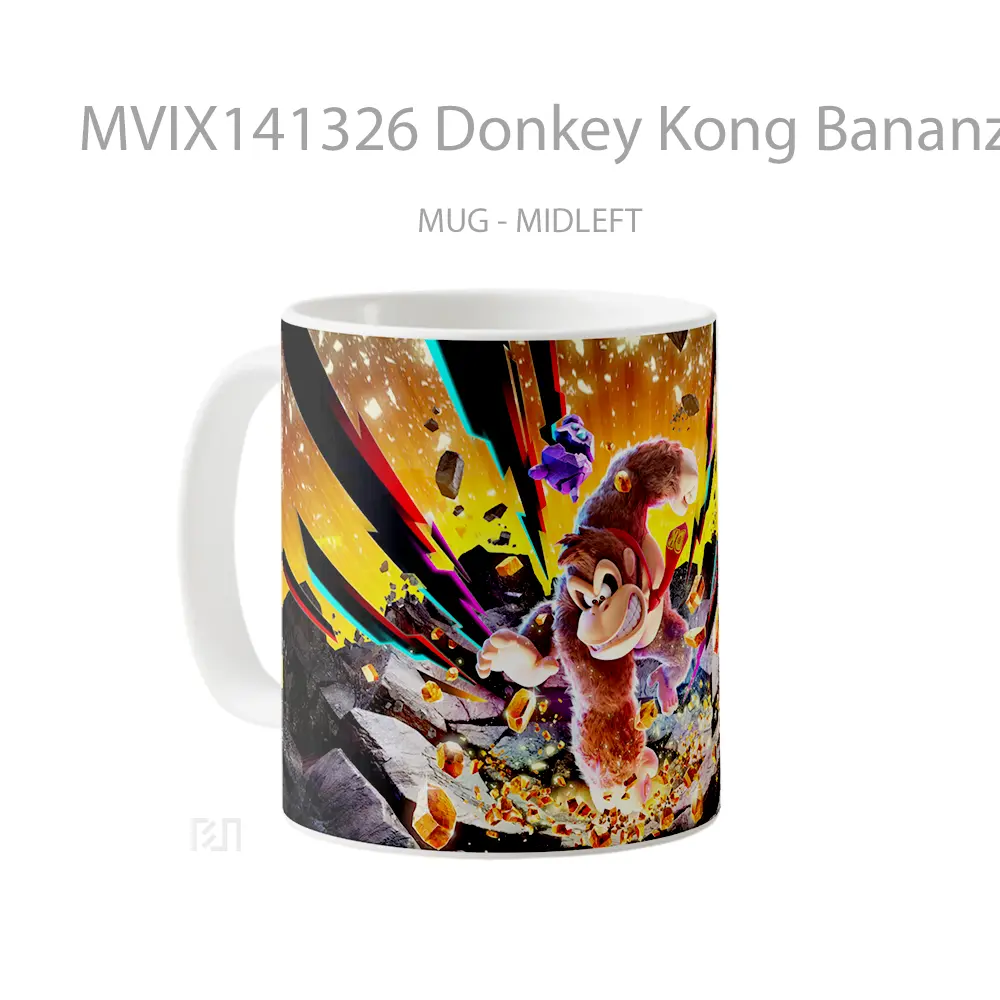 Mug Donkey Kong Bananza Gelas Keramik Unik - All-side / Desain