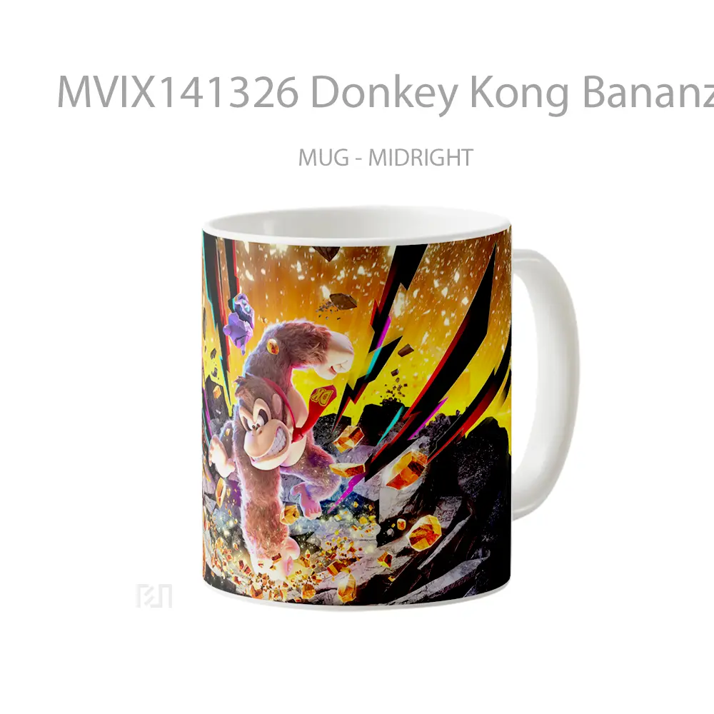 Mug Donkey Kong Bananza Gelas Keramik Unik - All-side / Desain
