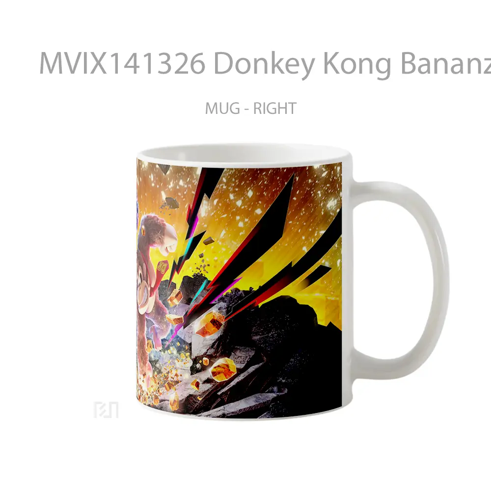 Mug Donkey Kong Bananza Gelas Keramik Unik - All-side / Desain