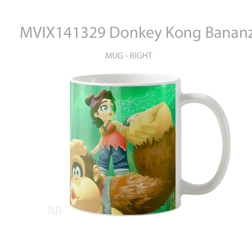 Mug Donkey Kong Bananza Pauline Gelas Keramik Unik - All-side / Desain
