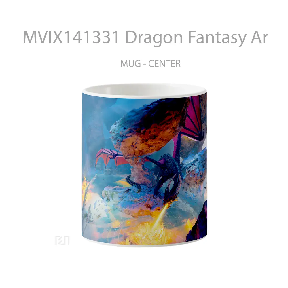 Mug Dragon Fantasy Ar Gelas Keramik Unik