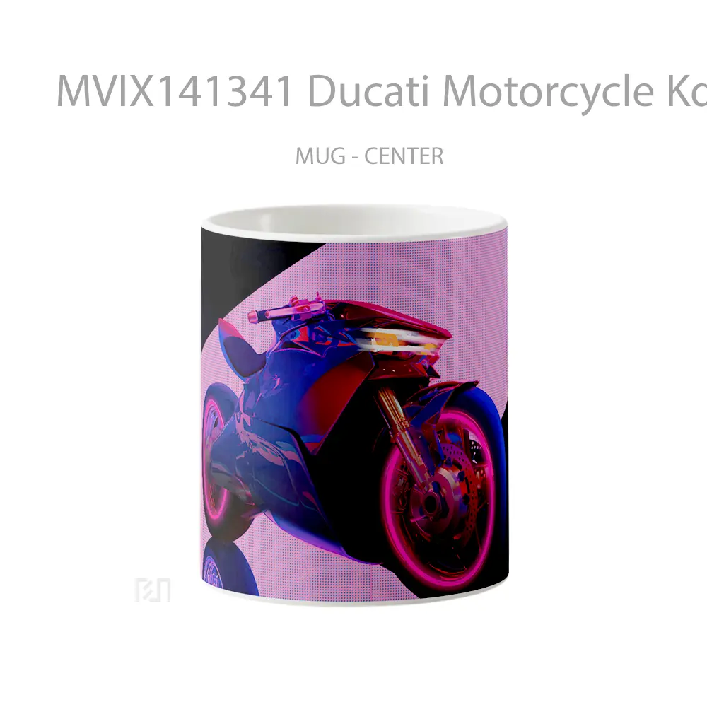 Mug Ducati Motorcycle Kda Digital Art Gelas Hewan Lucu