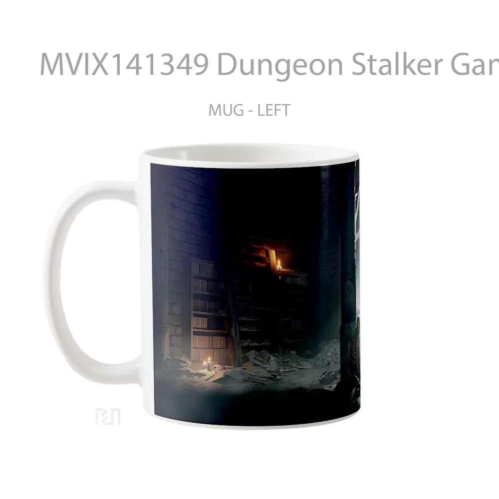 Mug Dungeon Stalker Game Cangkir Gamer - All-side / Desain