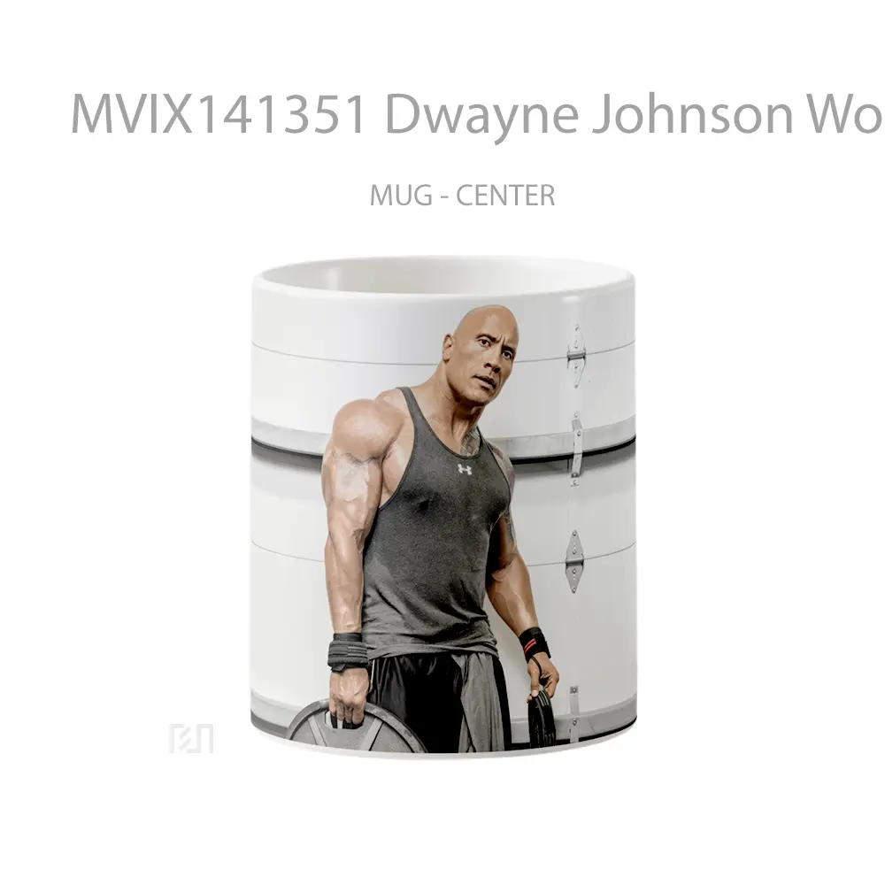 Mug Dwayne Johnson Workout Gelas Keramik Unik