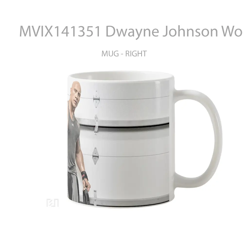 Mug Dwayne Johnson Workout Gelas Keramik Unik - All-side / Desain