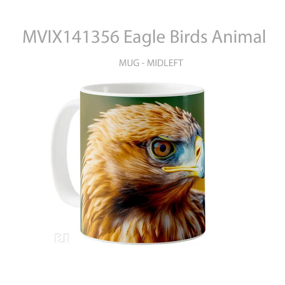 Mug Eagle Birds Animal Gelas Hewan Lucu - All-side / Desain