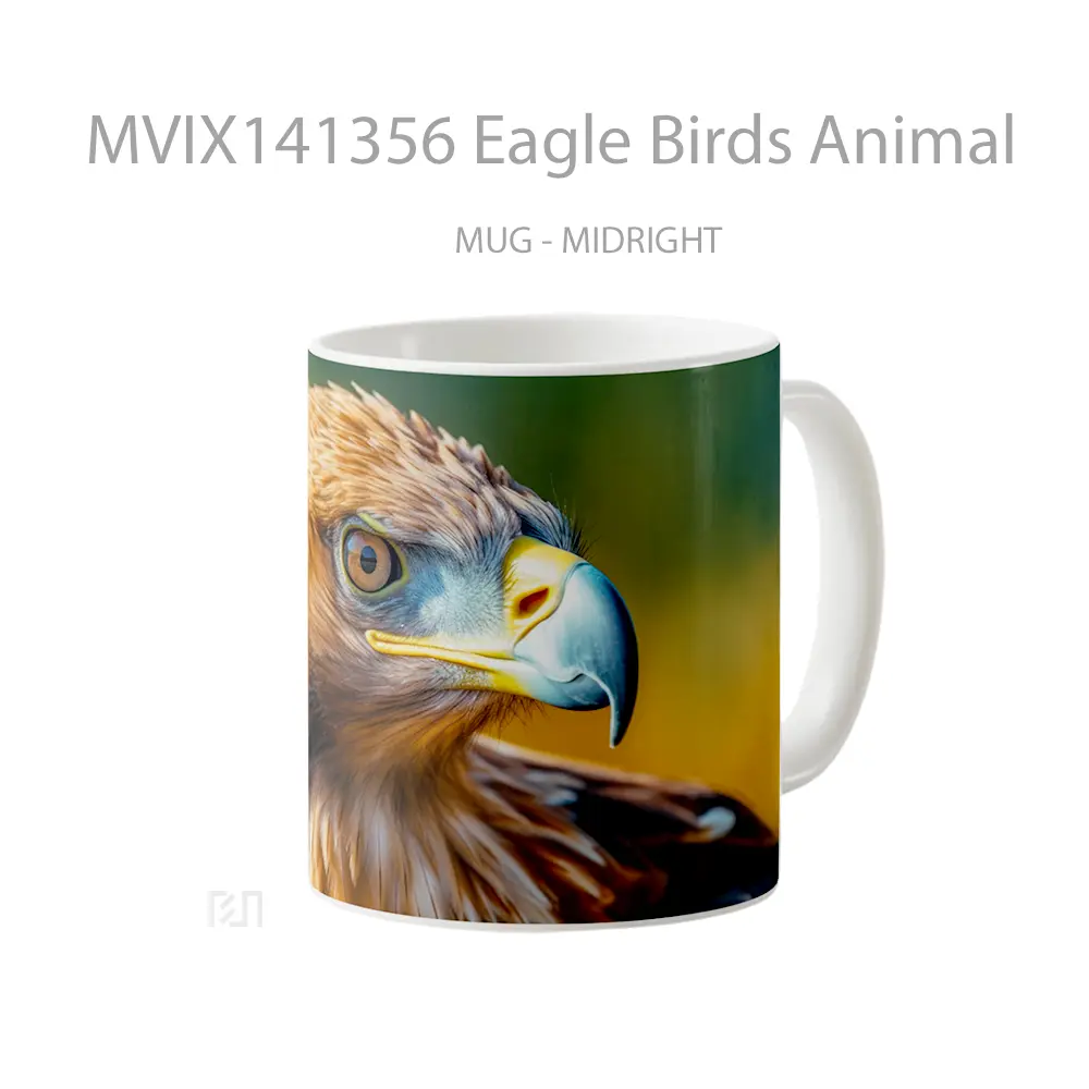 Mug Eagle Birds Animal Gelas Hewan Lucu - All-side / Desain