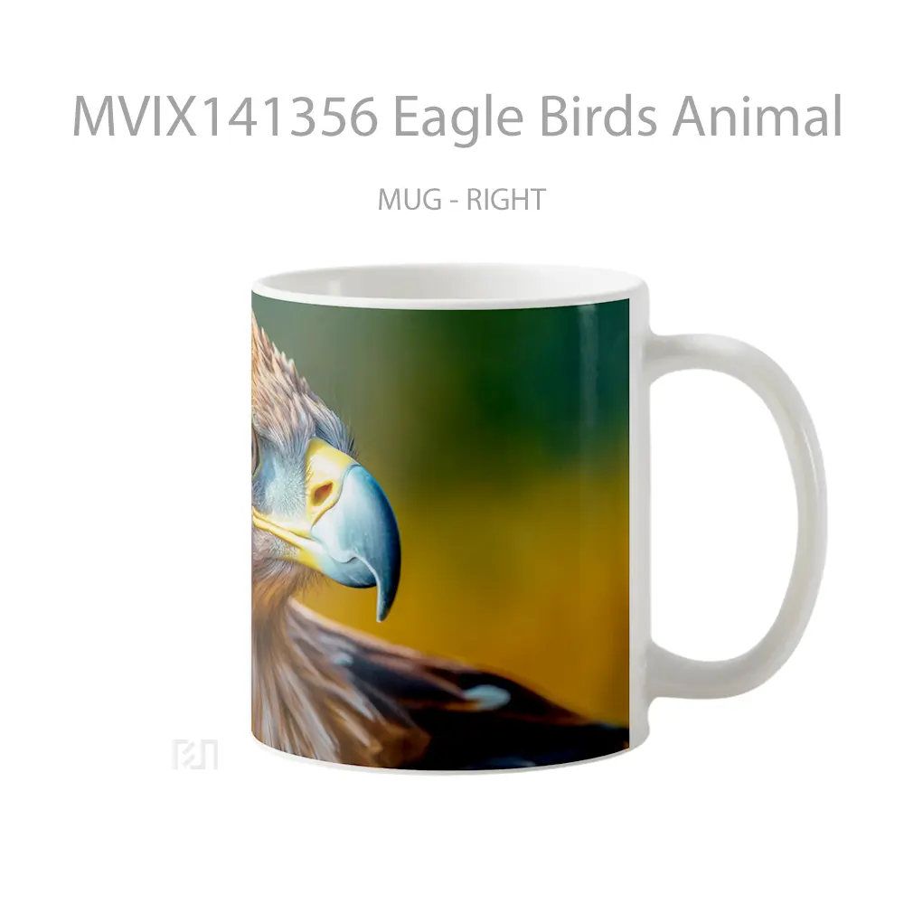 Mug Eagle Birds Animal Gelas Hewan Lucu - All-side / Desain