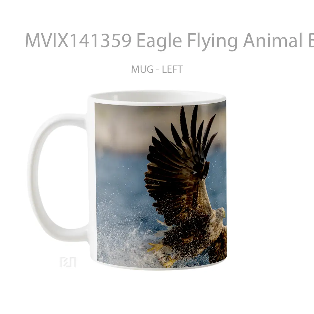 Mug Eagle Flying Animal Bird Gelas Hewan Lucu - All-side / Desain
