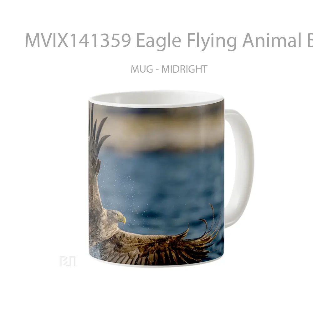 Mug Eagle Flying Animal Bird Gelas Hewan Lucu - All-side / Desain