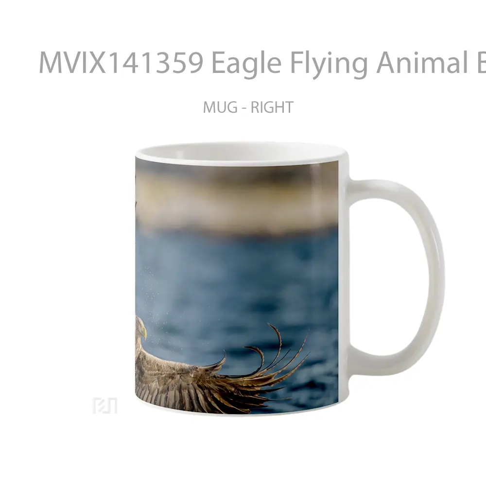 Mug Eagle Flying Animal Bird Gelas Hewan Lucu - All-side / Desain