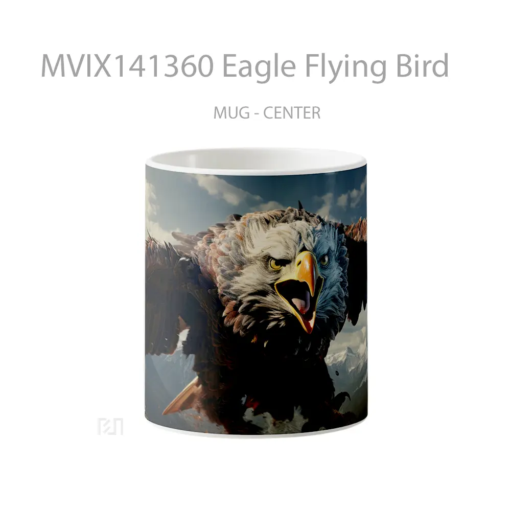 Mug Eagle Flying Bird Gelas Keramik Unik