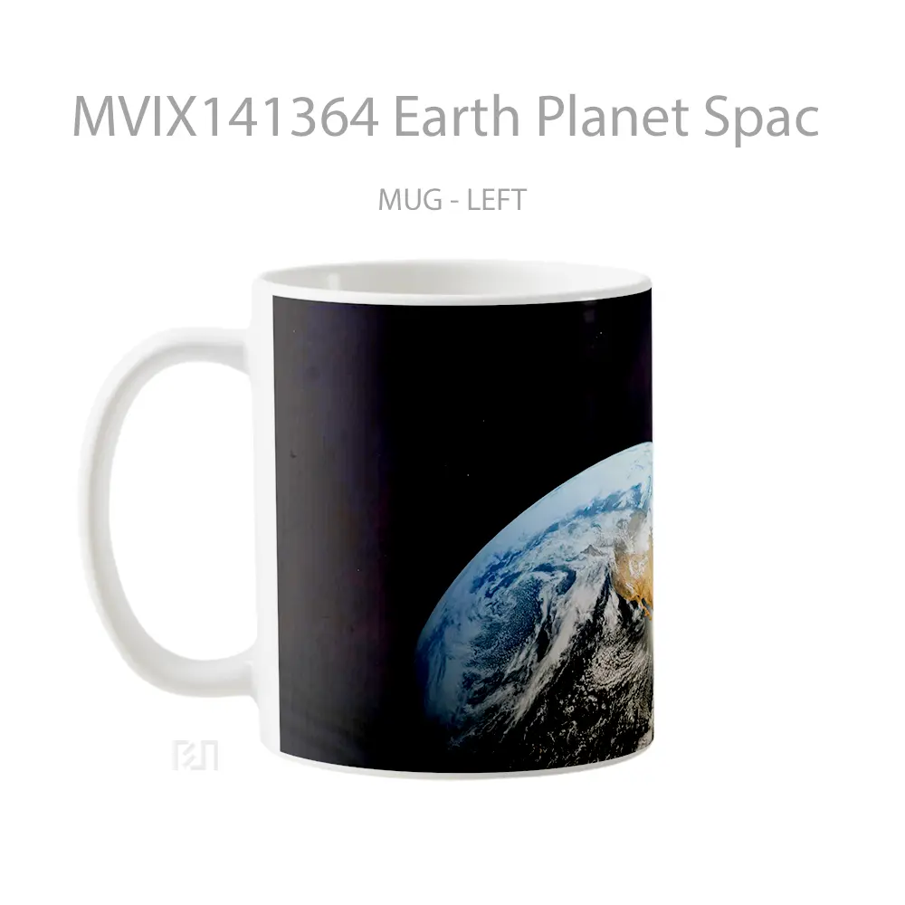 Mug Earth Planet Spac Gelas Keramik Unik - All-side / Desain