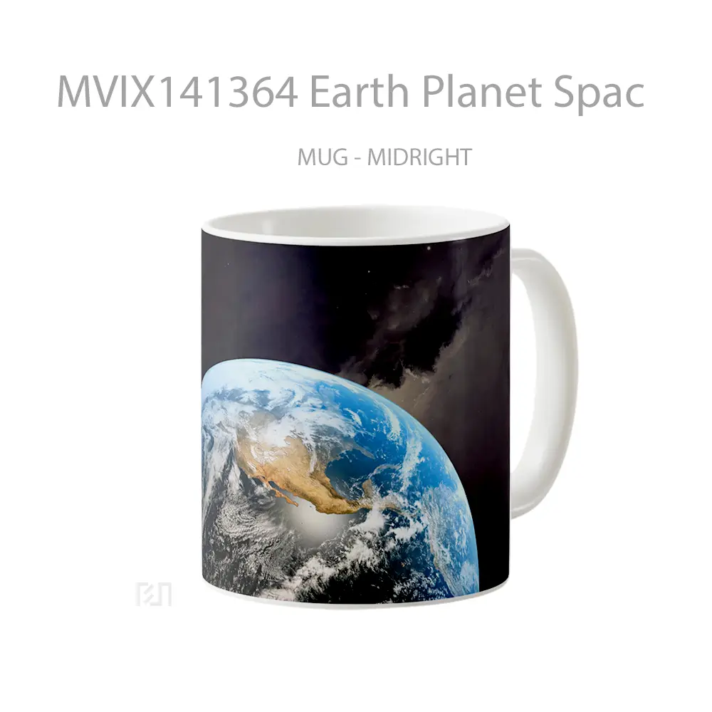 Mug Earth Planet Spac Gelas Keramik Unik - All-side / Desain
