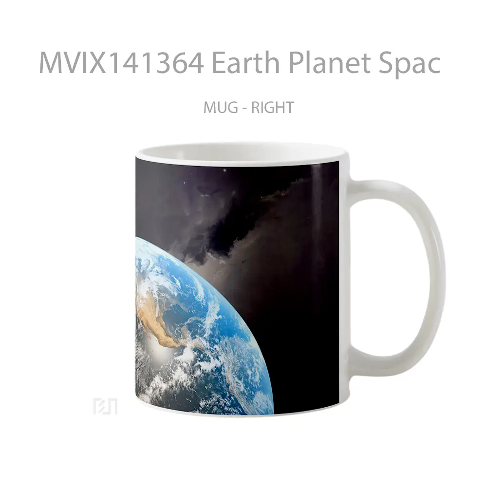 Mug Earth Planet Spac Gelas Keramik Unik - All-side / Desain