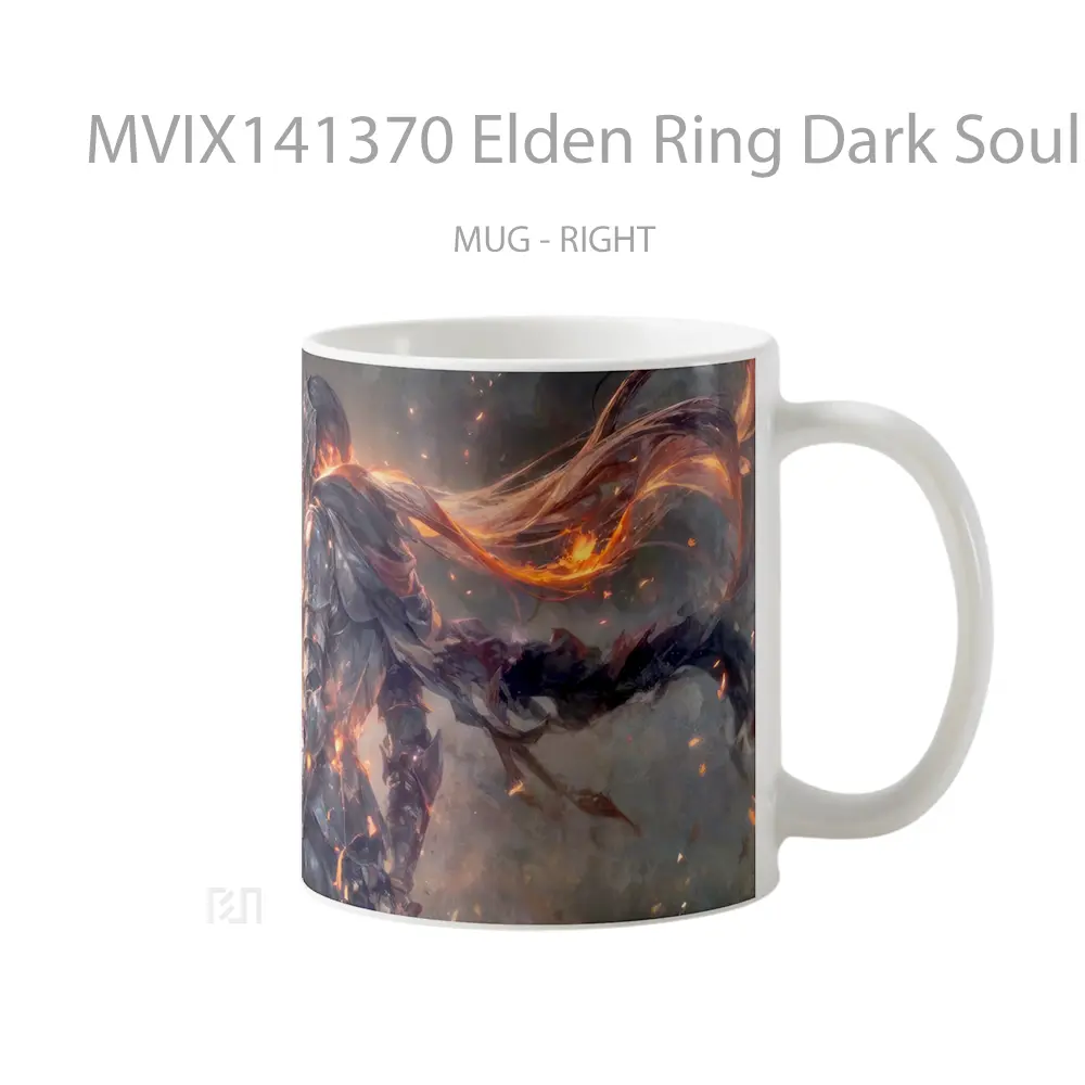 Mug Elden Ring Dark Souls Game Cangkir Gamer - All-side / Desain